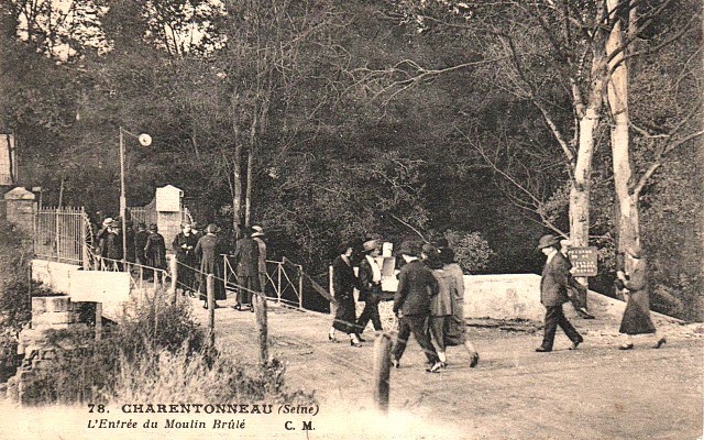 Maisons alfort val de marne le moulin brule l entree cpa