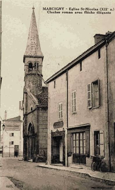 Marcigny (71) Eglise Saint-Nicolas CPA