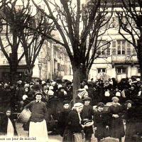 Marcigny (71) Marché CPA