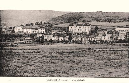 Marnhagues et latour aveyron cpa vue generale