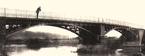 Martincourt-sur-Meuse (Meuse) Le pont avant 1940