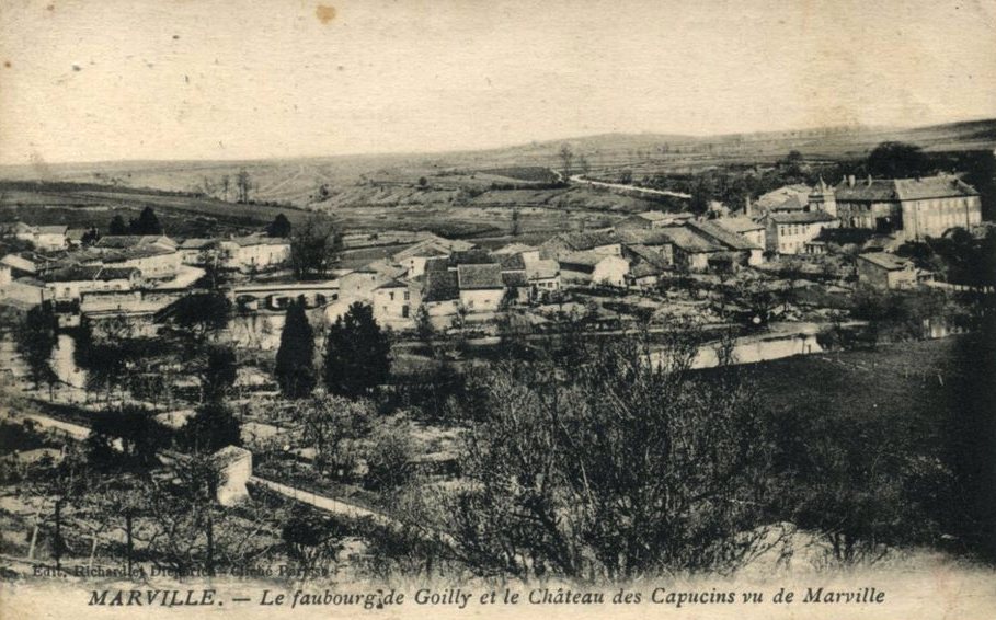 Marville (Meuse) Gauilly, vue générale CPA