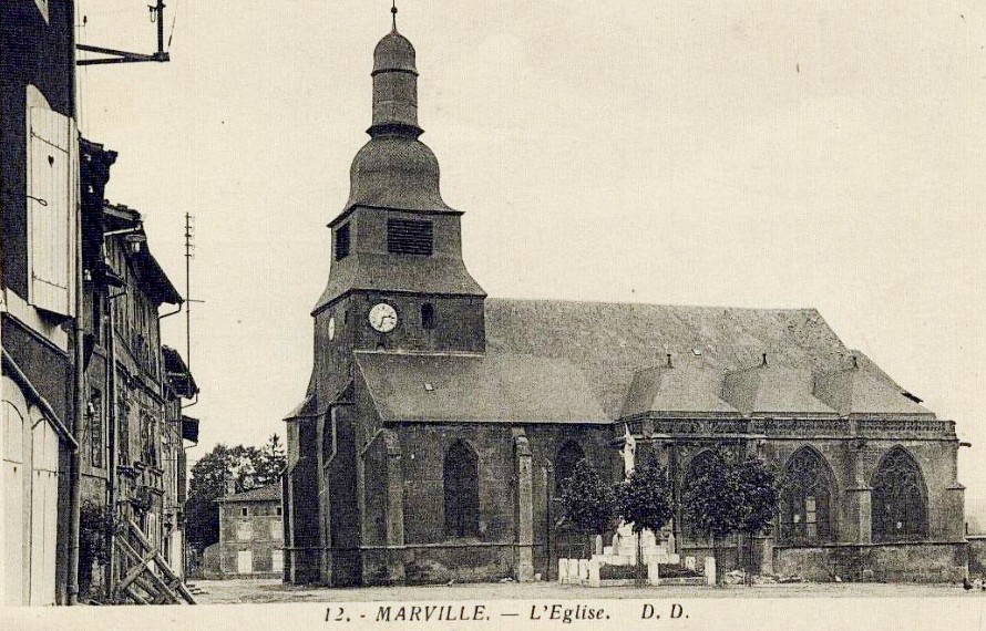 Marville (Meuse) L'église Saint Nicolas CPA