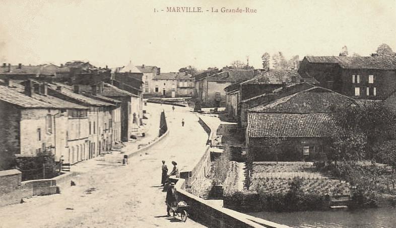 Marville (Meuse) La grande rue CPA