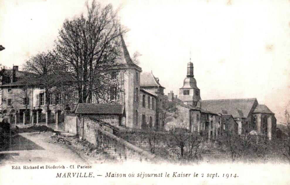 Marville (Meuse) La maison du Kaiser en 1914 CPA