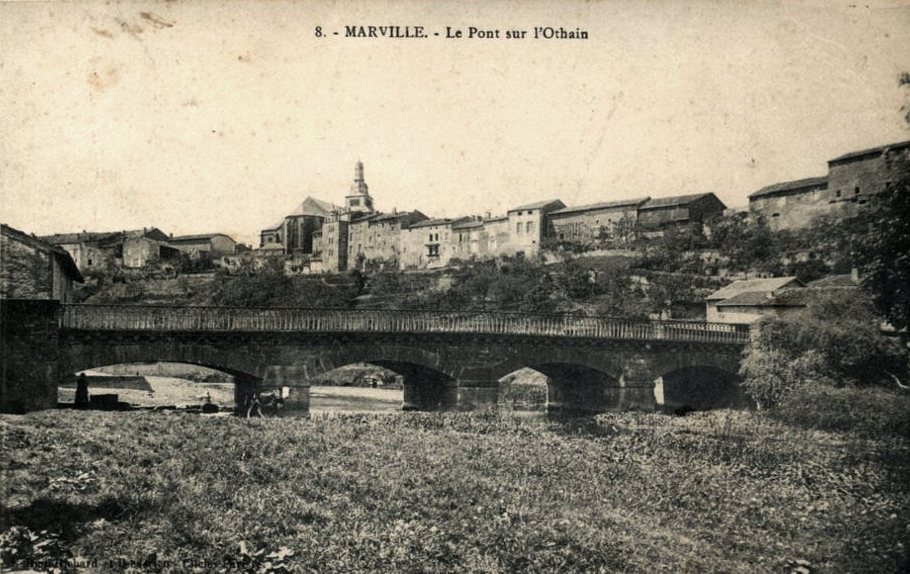 Marville (Meuse) Le pont sur l'Othain CPA