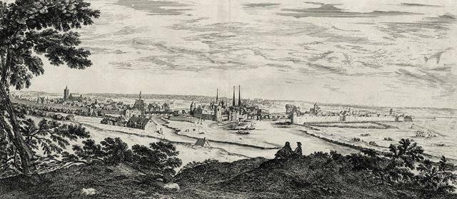 Melun seine et marne gravure de 1650