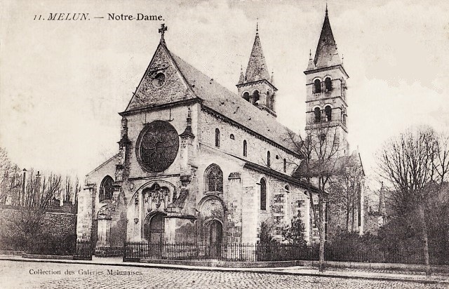 Melun seine et marne la collegiale notre dame cpa