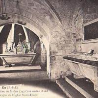 Melun seine et marne la collegiale notre dame crypte et tombeau d helene de melun cpa