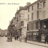 Melun seine et marne la rue saint etienne cpa