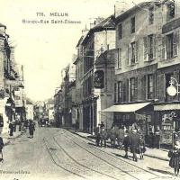 Melun seine et marne la rue saint etienne cpa