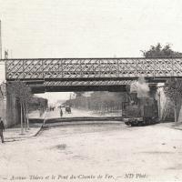 Melun seine et marne le pont de chemin de fer cpa