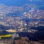 Melun seine et marne vue aerienne en 2016