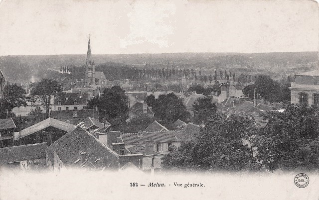 Melun seine et marne vue generale cpa