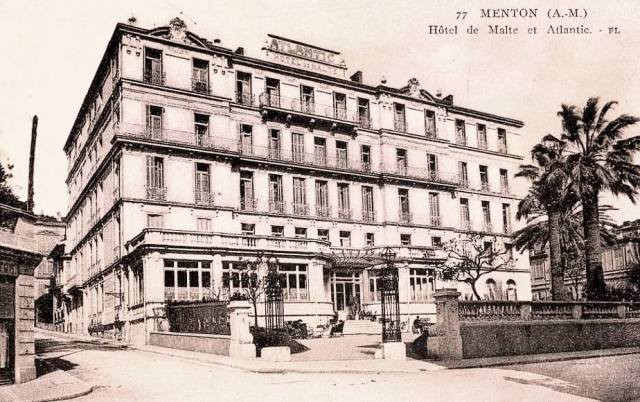 Menton 06 l hotel de malte cpa