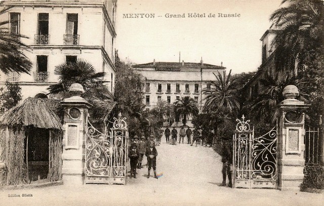 Menton 06 le grand hotel de russie cpa