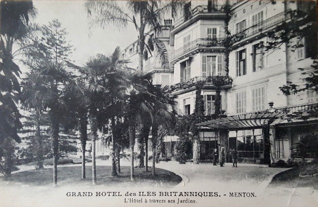 Menton 06 le grand hotel des iles britanniques cpa