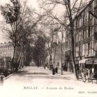 L' avenue de Rodez (cpa)