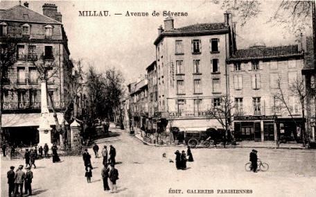 L' avenue de Séverac (cpa)