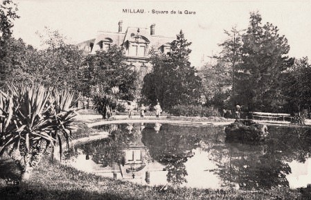 Le square de la gare en 1910 (cpa)