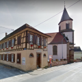 Mittelschaeffolsheim 67 la mairie et l eglise