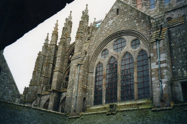 Mont saint michel manche l abbaye dec 2001