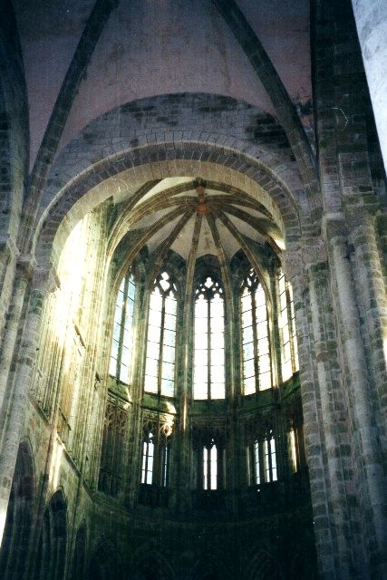 Mont saint michel manche l abbaye dec 2001