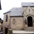 Mont saint michel manche l eglise saint pierre entree cote nord