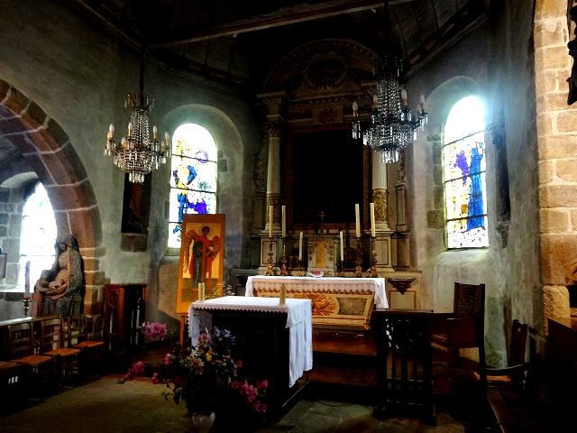 Mont saint michel manche l eglise saint pierre interieur