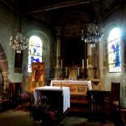 Mont saint michel manche l eglise saint pierre interieur