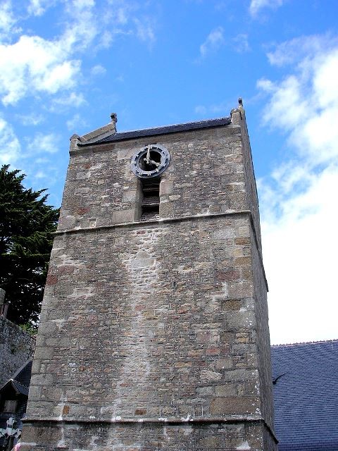 Mont saint michel manche l eglise saint pierre le clocher