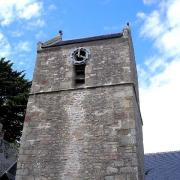 Mont saint michel manche l eglise saint pierre le clocher