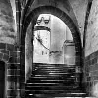 Mont saint michel manche l eglise saint pierre salle des gardes cpa