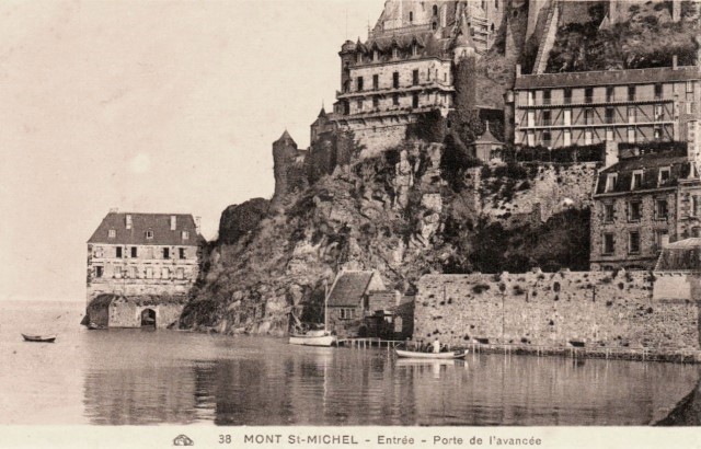 Mont saint michel manche le mont la porte de l avancee cpa