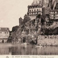 Mont saint michel manche le mont la porte de l avancee cpa