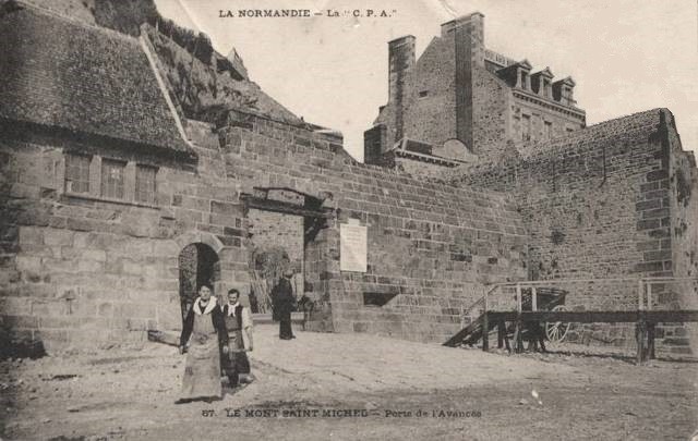 Mont saint michel manche le mont la porte de l avancee cpa