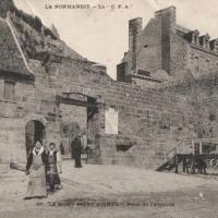 Mont saint michel manche le mont la porte de l avancee cpa
