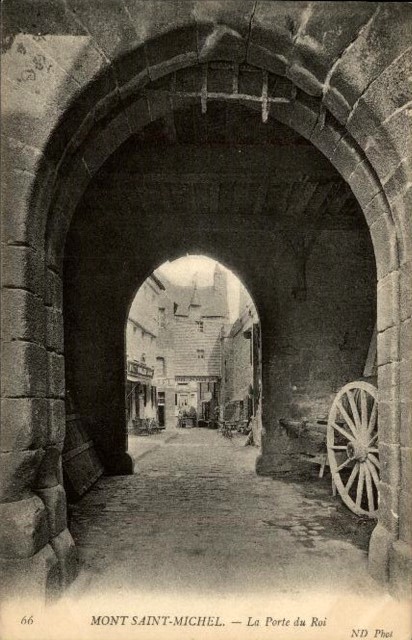 Mont saint michel manche le mont la porte du roy cpa