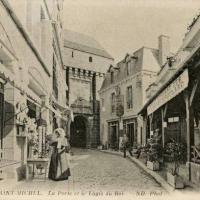Mont saint michel manche le mont la porte du roy et l auberge poulard cpa
