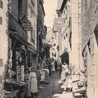 Mont saint michel manche le mont la rue cpa