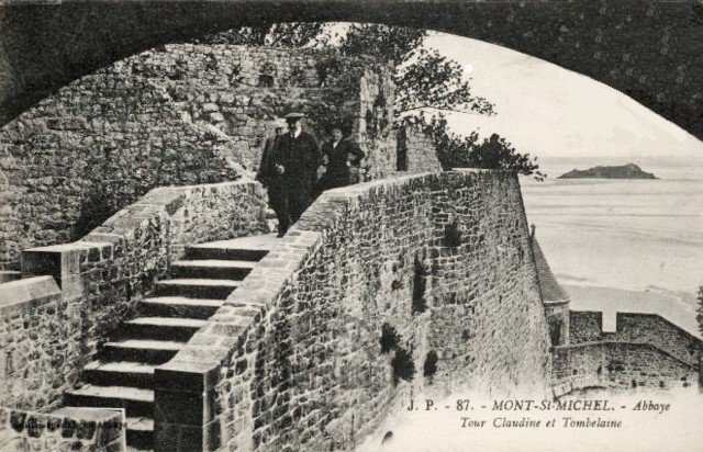 Mont saint michel manche le mont la tour claudine cpa