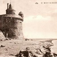 Mont saint michel manche le mont la tour gabriel cpa