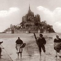 Mont saint michel manche le mont les pecheurs cpa