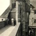 Mont saint michel manche le mont les remparts cpa