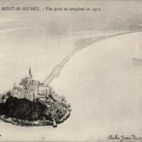 Mont saint michel manche le mont vue aerienne vers 1915 cpa