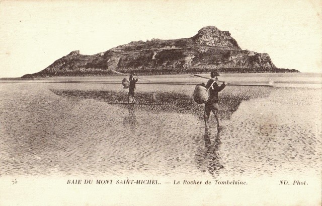 Mont saint michel manche le rocher de tombelaine CPA