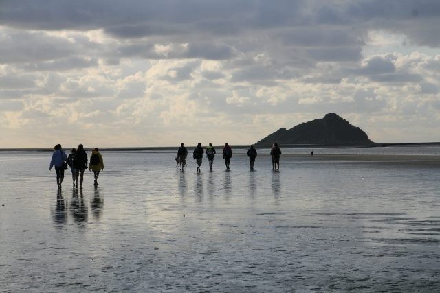 Mont saint michel manche le rocher de tombelaine