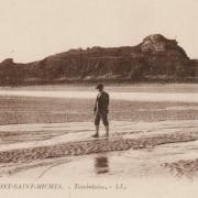 Mont saint michel manche le rocher de tombelaine cpa