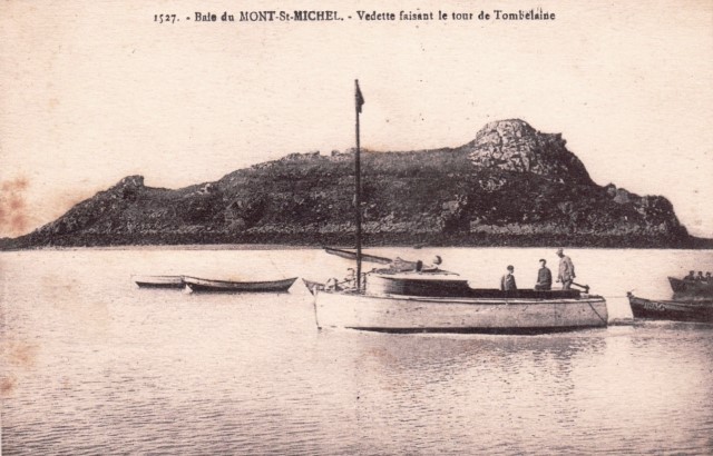 Mont saint michel manche le rocher de tombelaine la vedette cpa