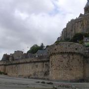 Mont saint michel manche les remparts cote est